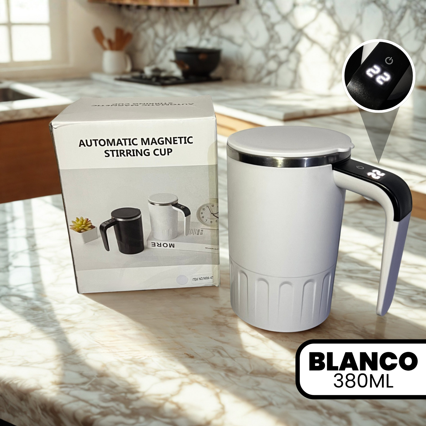 Taza Magnética Recargable con Pantalla Digital