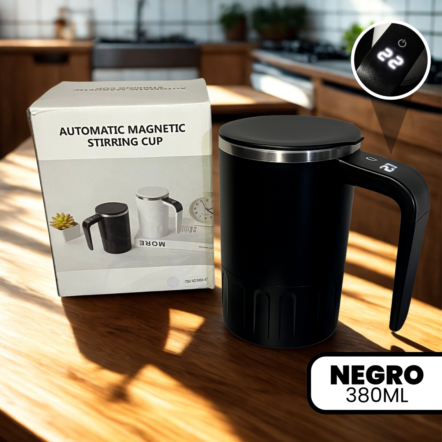 Taza Magnética Recargable con Pantalla Digital